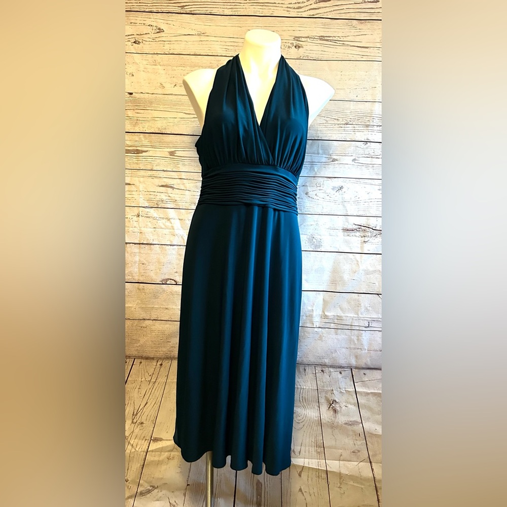 Evan Picone Blue Sleeveless Dress Size 12